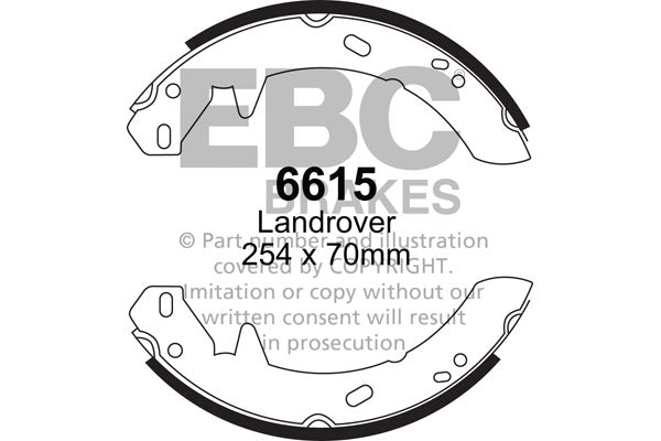 Ganasce freno EBC posteriori per Land Rover Defender 110|130