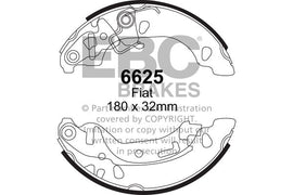 Ganasce freno EBC posteriori per Fiat Panda
