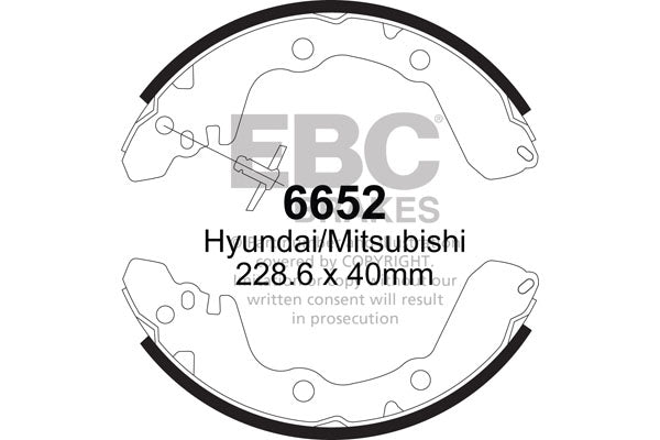 Ganasce freno EBC posteriori per Mitsubishi Spacerunner