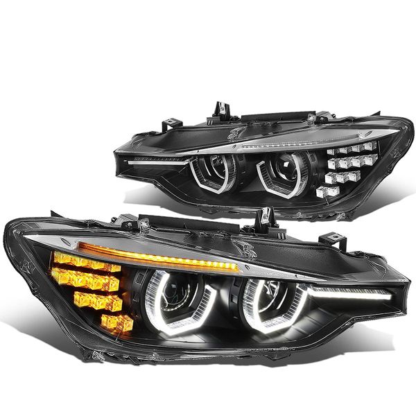 Fari Anteriori LED DRL SK-Import Neri BMW Serie 3 F30 F31 M3 F80