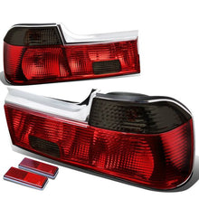 Carica l'immagine nel visualizzatore di Gallery, Fanali Posteriori SK-Import Lente Rossa e Fumé BMW Serie 7 E32