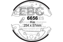 Ganasce freno EBC posteriori per Kia Sedona