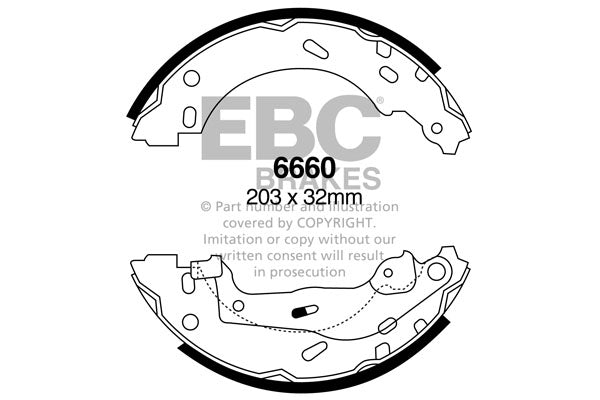 Ganasce freno EBC posteriori per Smart Fortwo (W451)