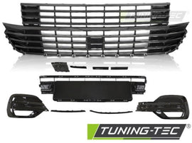 Griglia con elementi paraurti GLOSSY BLACK per VW T6.1 20-