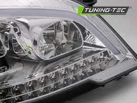 Fari Anteriori TUBE LIGHT CHROME Sequenziali per MERCEDES ML W164 09-11