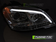 Carica l&#39;immagine nel visualizzatore di Gallery, Fari Anteriori TUBE LIGHT CHROME Sequenziali per MERCEDES ML W164 09-11
