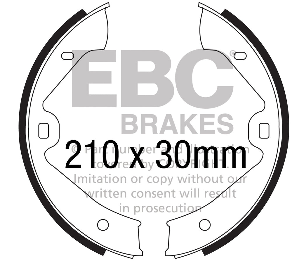 Ganasce freno EBC posteriori per Porsche Cayenne (92A)