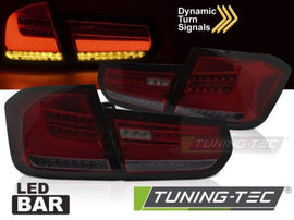 Fanali Posteriori LED BAR RED SMOKE Sequenziali per BMW Serie 3 F30 11-15