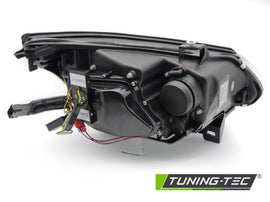 Fari Anteriori XENON D1S ANGEL EYES BLACK LED INDICATOR per BMW Serie 5 E60/E61 05-07