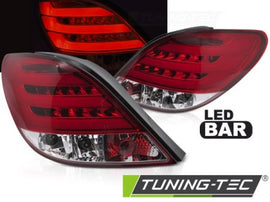 Fanali Posteriori PEUGEOT 207 3D/5D 05.06-06.09 RED WHITE LED BAR
