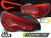 Carica l&#39;immagine nel visualizzatore di Gallery, Fanali Posteriori TOYOTA GT86 12-21 LED BAR RED SEQ