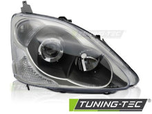 Carica l&#39;immagine nel visualizzatore di Gallery, Fari Anteriori BLACK Lato Destro TYC per HONDA CIVIC EP 03-06 HATCHBACK
