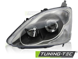 Fari Anteriori BLACK Lato Sinistro TYC per HONDA CIVIC EP 03-06 HATCHBACK