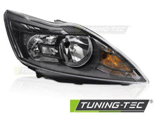Carica l&#39;immagine nel visualizzatore di Gallery, Fari Anteriori BLACK Lato Destro TYC per FORD FOCUS MK2 08-10