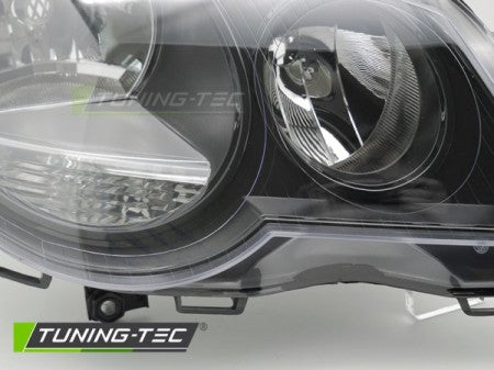 Fari Anteriori BLACK Lato Destro TYC per VW POLO 9N3 05-09