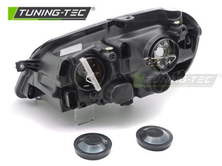 Fari Anteriori BLACK Lato Destro TYC per VW POLO 9N3 05-09