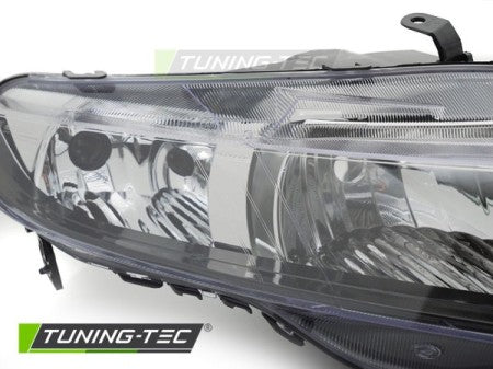 Fari Anteriori CHROME Lato Destro TYC per HONDA CIVIC FK FN 06-08 HATCHBACK
