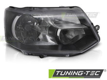 Carica l&#39;immagine nel visualizzatore di Gallery, Fari Anteriori BLACK Lato Destro TYC per VW T5 10-15