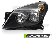 Carica l&#39;immagine nel visualizzatore di Gallery, Fari Anteriori BLACK Lato Sinistro TYC per OPEL ASTRA H 04-10