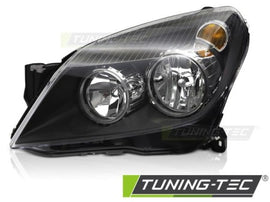 Fari Anteriori BLACK Lato Sinistro TYC per OPEL ASTRA H 04-10