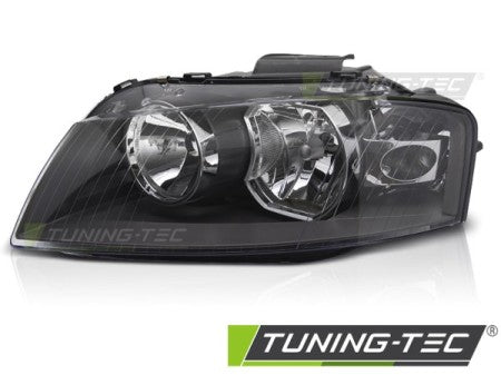 Fari Anteriori BLACK Lato Sinistro TYC per AUDI A3 8P 03-08