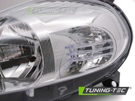 Fari Anteriori CHROME Lato Sinistro TYC per FIAT GRANDE PUNTO 05-08