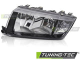 Fari Anteriori BLACK Lato Sinistro TYC per SKODA FABIA 00-07