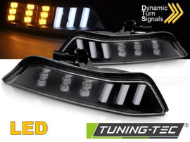 Luci Frontali BLACK LED Sequenziali per FORD MUSTANG 15-17