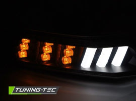 Luci Frontali BLACK LED Sequenziali per FORD MUSTANG 15-17