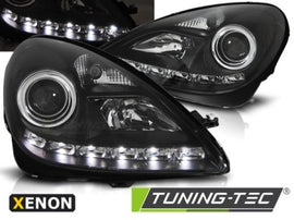 Fari Anteriori XENON DAYLIGHT BLACK per MERCEDES R171 SLK 04-11
