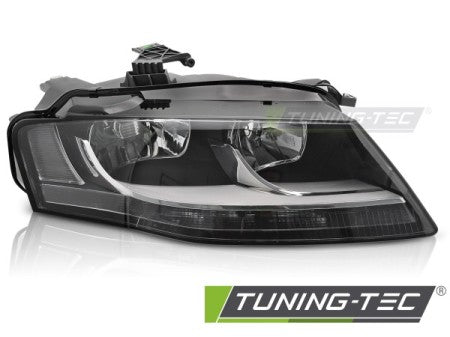 Fari Anteriori BLACK Lato Destro TYC per AUDI A4 B8 08-11
