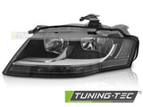Fari Anteriori BLACK Lato Sinistro TYC per AUDI A4 B8 08-11