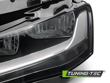 Fari Anteriori BLACK Lato Sinistro TYC per AUDI A4 B8 12-15