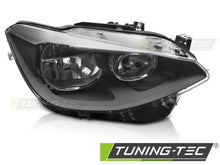 Carica l&#39;immagine nel visualizzatore di Gallery, Fari Anteriori BLACK Lato Destro TYC per BMW Serie 1 F20 F21 11-14