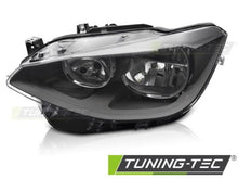 Carica l&#39;immagine nel visualizzatore di Gallery, Fari Anteriori BLACK Lato Sinistro TYC per BMW Serie 1 F20 F21 11-14