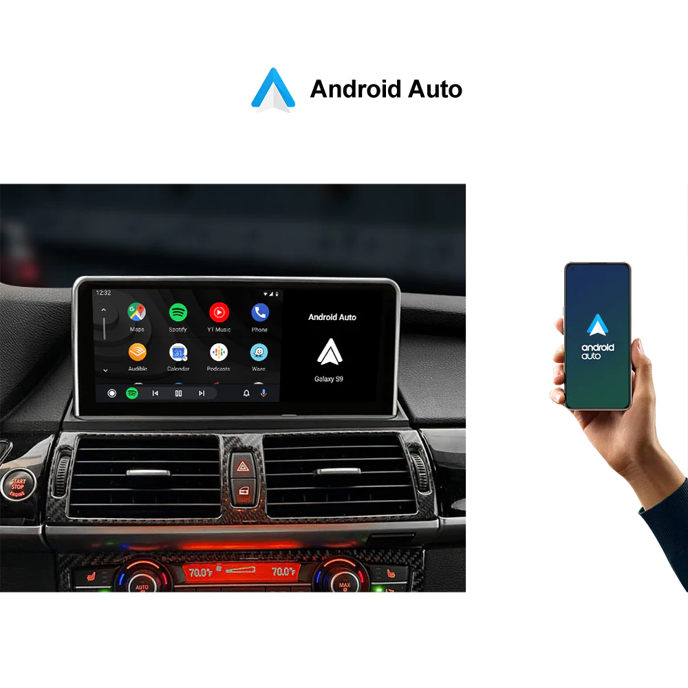 Wireless Apple CarPlay Android Auto Car Multimedia 10.25" BMW X5 X6 E70 E71 E72 sistema Originale CCC CIC 2007-2013 Head Unit Touch Screen