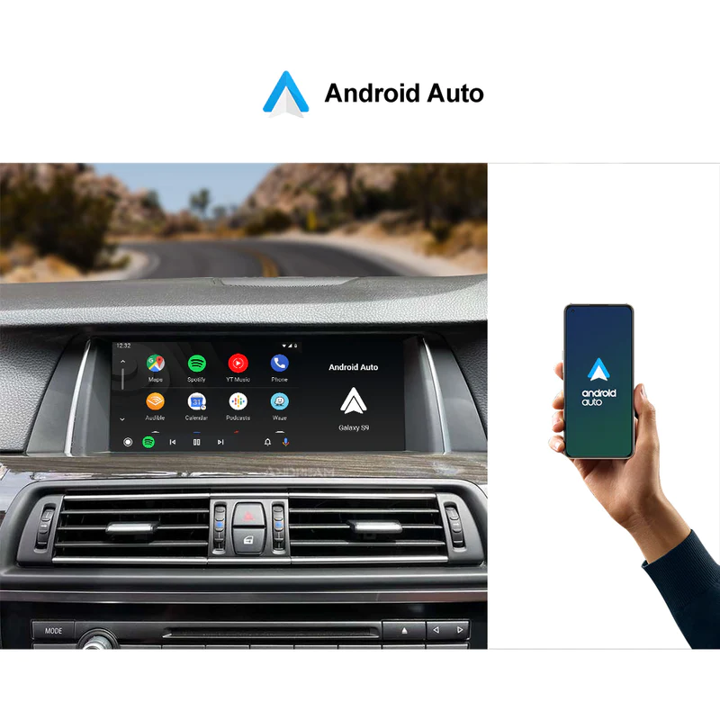 Wireless CarPlay Android Auto Car Multimedia 10.25" BMW Serie 5 F10 F11 F18 CIC NBT Head Unit Video Display Touch Screen