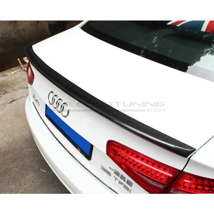 CarbonWorks Spoiler posteriore S Style in carbonio per Audi A4 B8 2012-2015 - foto 5