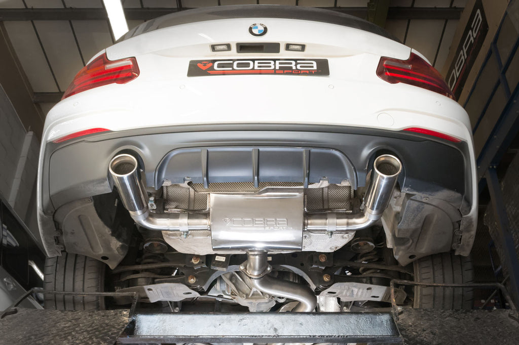 Cobra Sport Terminale di scarico per BMW M240i Auto F22 LCI (15-21) - To Cobra GPF / Resonator Delete Pipe