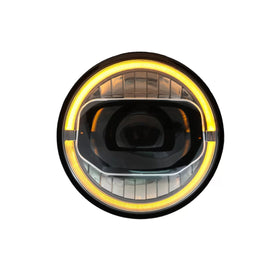 7 pollici CREE LED fari anteriori DRL Angel Eye Amber per Jeep Wrangler JK (2007-2017) conversione a 2018+ modello