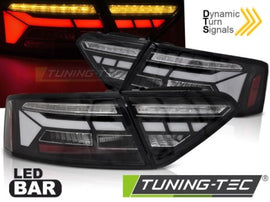 Fanali Posteriori LED BAR BLACK Sequenziali per AUDI A5 11-16