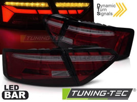 Fanali Posteriori LED BAR RED SMOKE Sequenziali per AUDI A5 11-16
