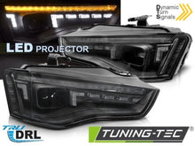 Carica l&#39;immagine nel visualizzatore di Gallery, Fari Anteriori LED LED BLACK Sequenziali per AUDI A5 11-16