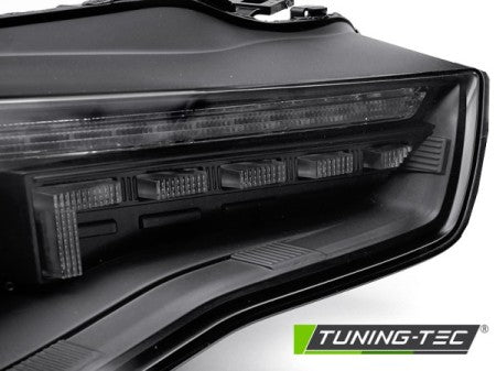 Fari Anteriori LED LED BLACK Sequenziali per AUDI A5 11-16