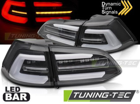 Fanali Posteriori a Led BLACK Sequenziali per VW GOLF MK7 13-17 SW