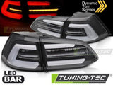 Fanali Posteriori a Led BLACK Sequenziali per VW GOLF MK7 13-17 SW