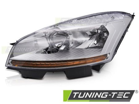 Fari Anteriori CHROME Lato Sinistro TYC per CITROEN C4 PICASSO 06-10