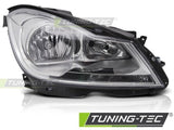 Fari Anteriori CHROME Lato Destro TYC per MERCEDES Classe C W204 11-14