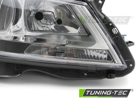 Fari Anteriori CHROME Lato Destro TYC per MERCEDES Classe C W204 11-14