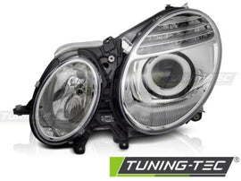 Fari Anteriori CHROME Lato Sinistro TYC per MERCEDES Classe E W211 06-09
